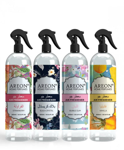 AREON Car & Home Air Freshener Spray Set, 300 ml, 4 Pieces
