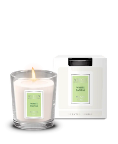 AREON Moon Line Scented Candle, White Santal