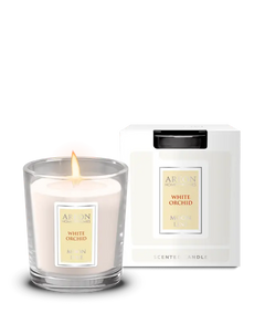 AREON Moon Line Scented Candle, White Orchid