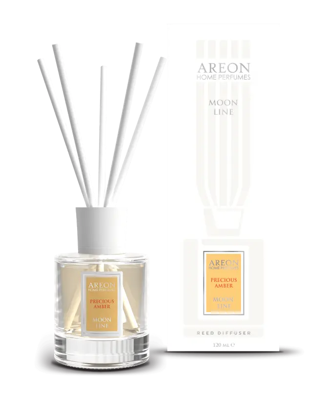 AREON Moon Line Reed Diffuser, Precious Amber, 120 ml