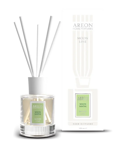 AREON Moon Line Reed Diffuser, White Santal, 120 ml