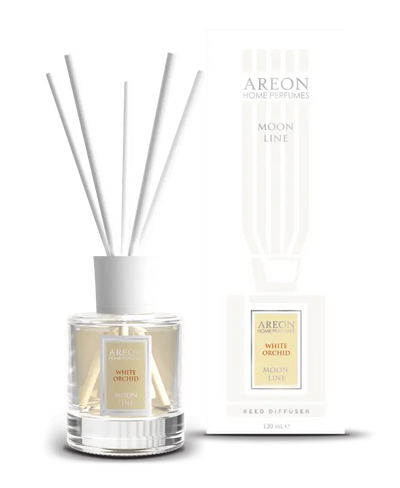 AREON Moon Line Reed Diffuser, White Orchid, 120 ml