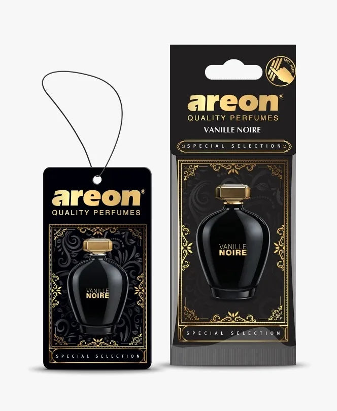 AREON Selection Hanging Car Air Freshener, Vanille Noire