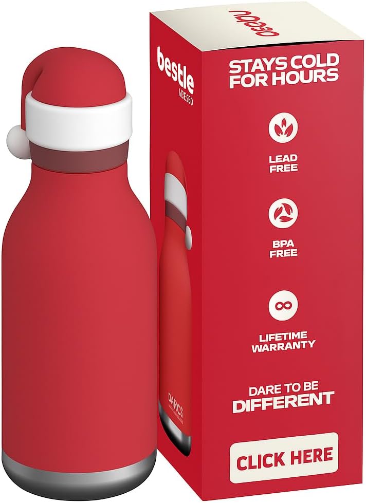ASOBU Bestie Insulated Stainless Steel Water Bottle – Santa