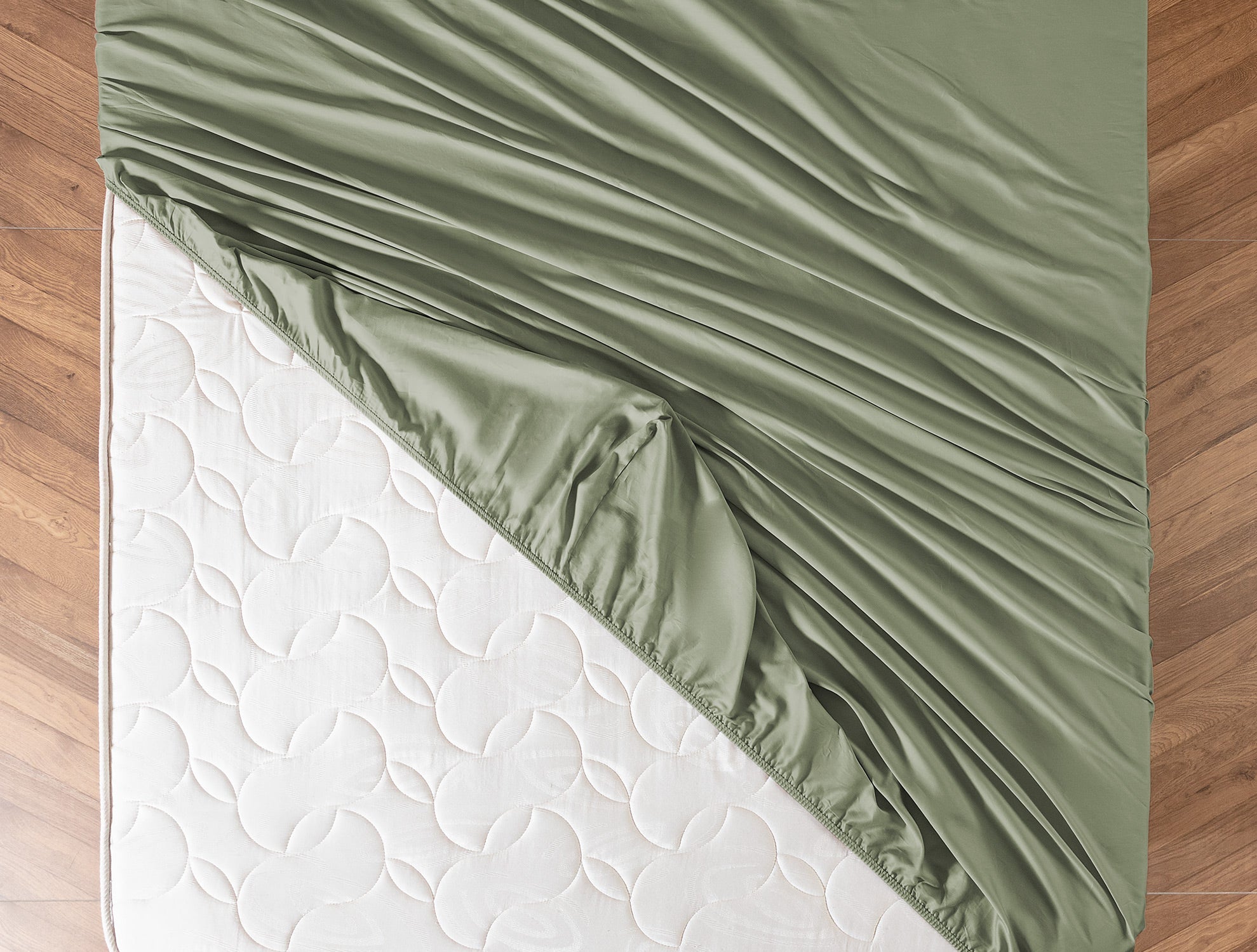Ciel Satin Fitted Sheet - Madame Coco JO