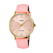 Casio Standard Pink Leather Pink Dial For Women LTP-VT01GL-4B
