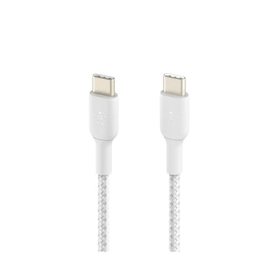 Belkin Braided USB-C to USB-C Cable 60W (1m / 2 packs) CAB004bt1MWH2PK