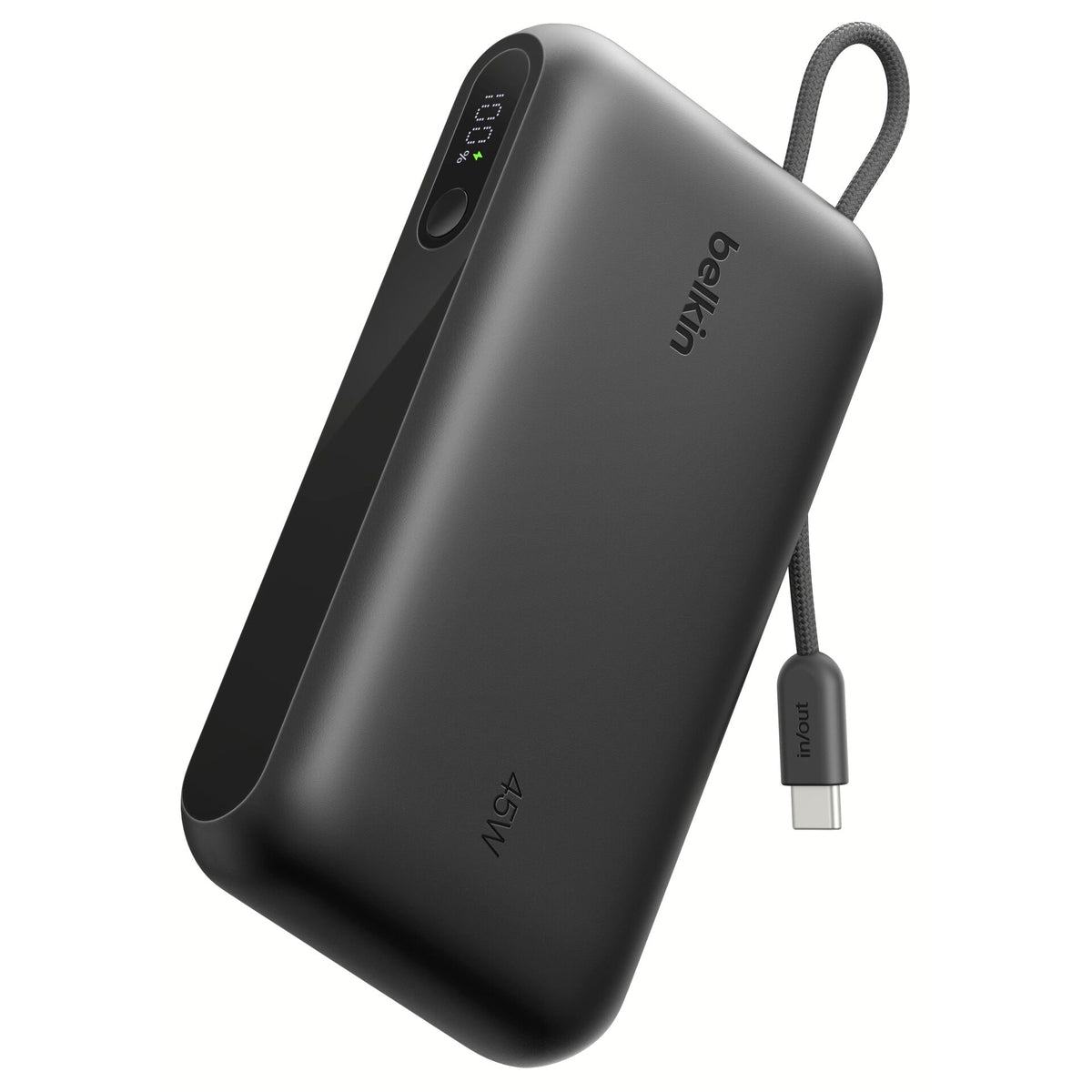 Belkin UltraCharge Power Bank 20K 45W with Integrated Cable and Display BPB030hq