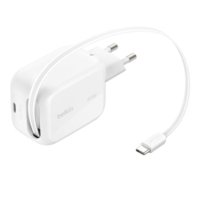 Belkin UltraCharge New GaN charger (45 W) with retractable cable WCH023kq