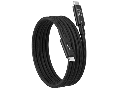 WIWU Wi-C102 Thunderbolt 5 USB-C Cable 1.8m, 80Gbps Data, 240W PD, 16K 60Hz Braided Cable