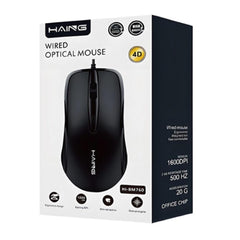 HAING BM760 Wired Optical Mouse | High Precision & Excellent Performance