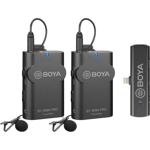 BOYA BY-WM4 Pro-K4 Dual Wireless Mic for iPhone
