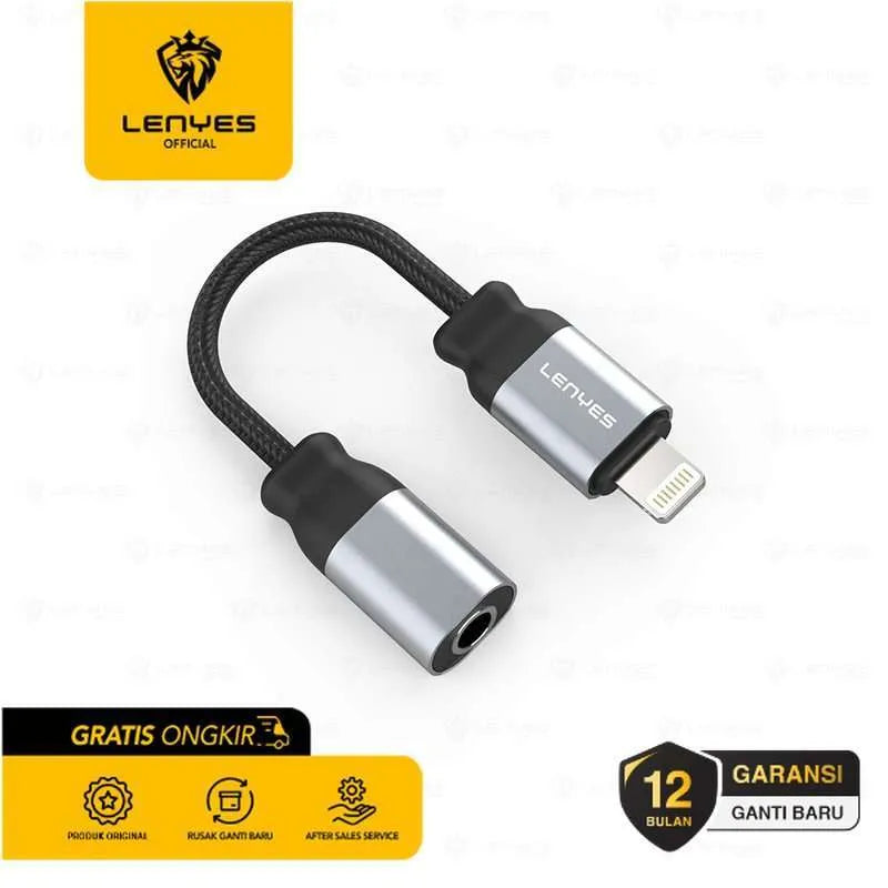 Lenyes AX107 – Original Lightning to 3.5mm Audio Adapter for iPhone