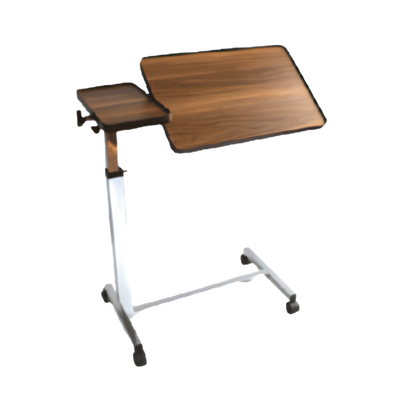 Yuwell YU612 Overbed Table – Height Adjustable, Four Braked Castors