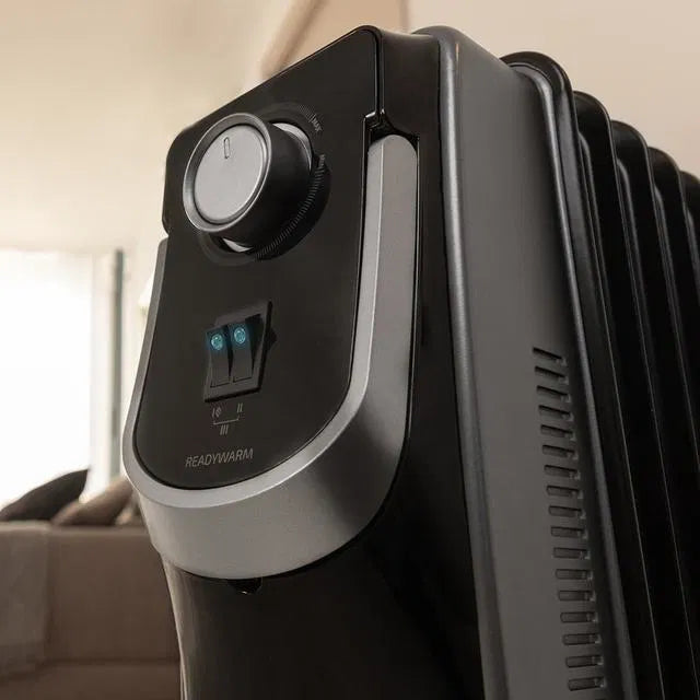 Cecotec ReadyWarm 9000 Space 360 Electric Oil Radiator - 9 Fins, 2000W, Black
