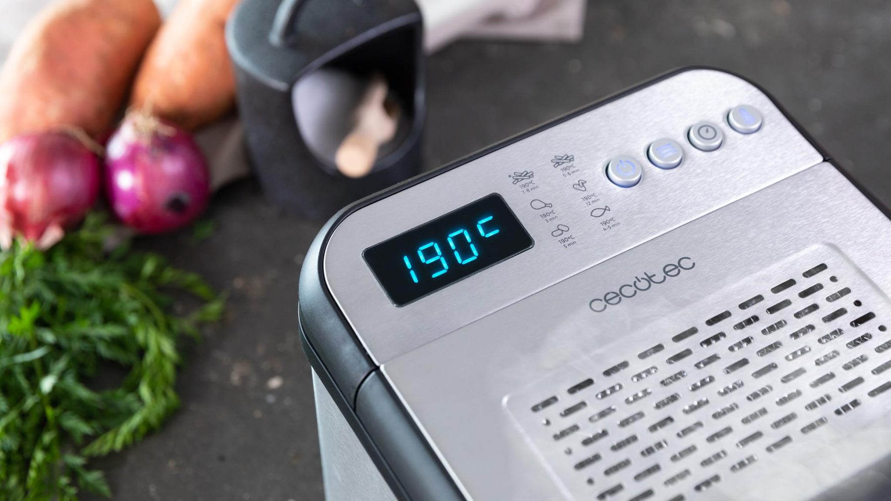 Cecotec CleanFry Luxury 3000 Digital Deep Fryer 3.2L 2400W Stainless Steel