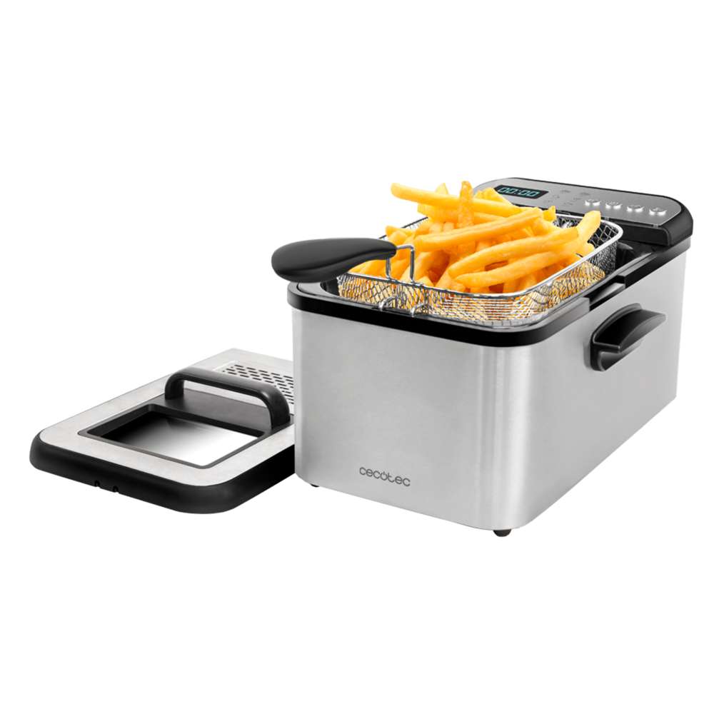 Cecotec CleanFry Luxury 3000 Digital Deep Fryer 3.2L 2400W Stainless Steel