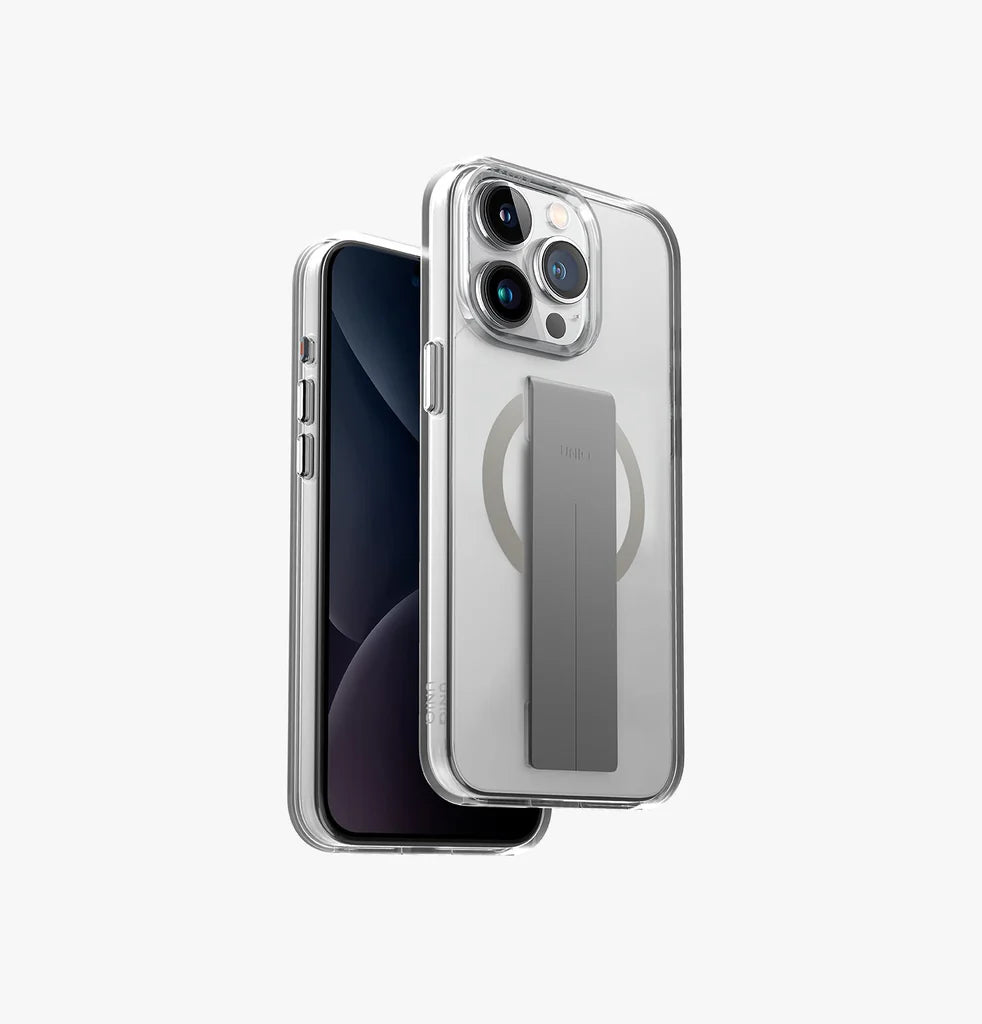 غطاء iPhone 15 Pro Max UNIQ HELDRO MAG شفاف – Lucent