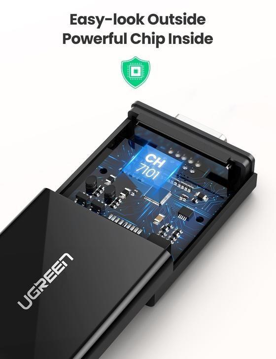 يوجرين محول HDMI إلى VGA 25 سم – تصميم مدمج وموثوق