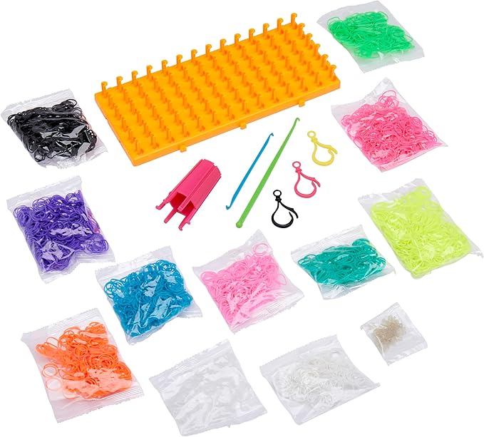 Cra-Z-Art – Super Cra-Z-Loom مجموعة صنع أساور مطاطية 6 صفوف