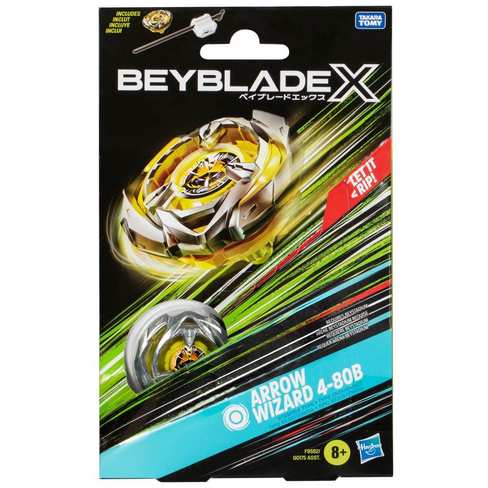 Beyblade X Arrow Wizard 4-80B Starter Pack | Stamina Type Spinning Top & Launcher