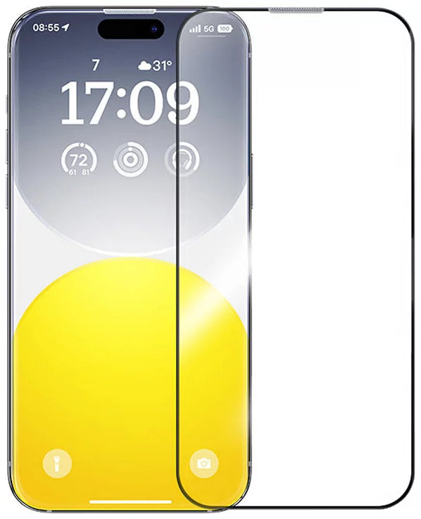 شاشة حماية Baseus Sapphire HD من الزجاج المقوى لجهاز iPhone 15 Pro