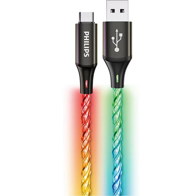 كابل Philips USB-A إلى USB-C للشحن ونقل البيانات – متين