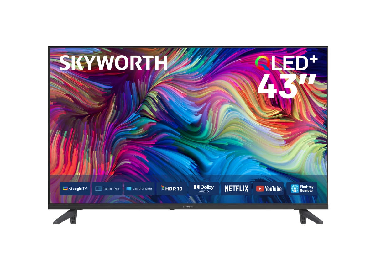 Skyworth 43‑inch 2K Qled Google TV with Dolby Audio and 60 Hz Refresh Rate