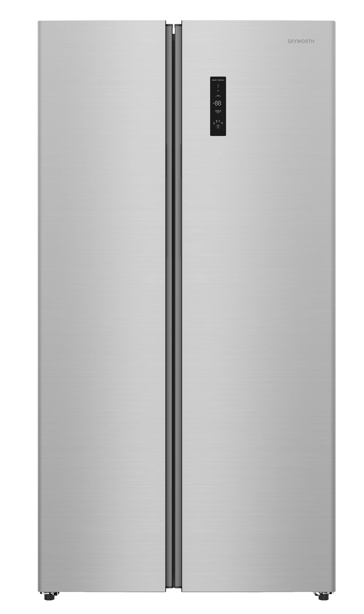 Skyworth SBS-558WPEN 541L Side-by-Side Refrigerator No Frost A++ Silver Inox
