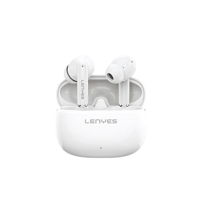 Lenyes Air 68 Wireless Earbuds – HNC Noise Canceling, Type-C, White