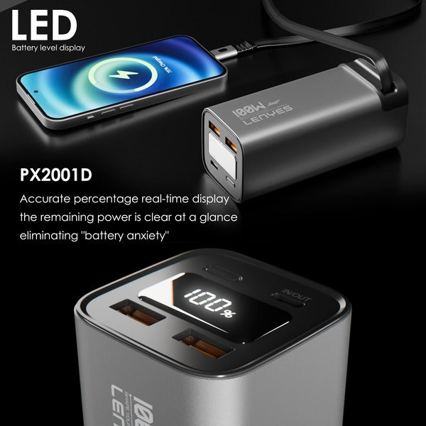 LENYES PX2001D 100W Super Fast Power Bank 20000mAh