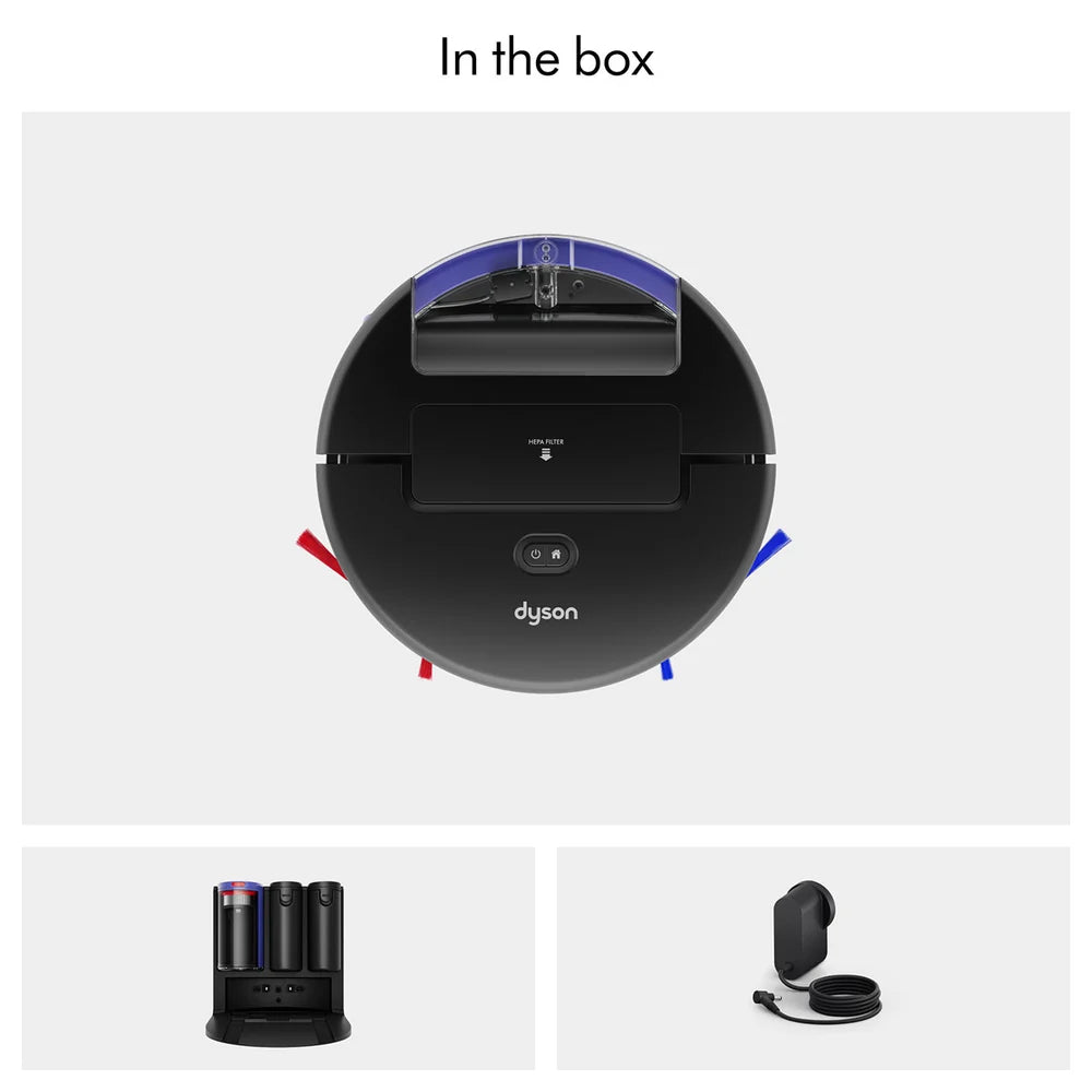Dyson Spot+Scrub Ai Wet and Dry Robot Vacuum – Black/Blue