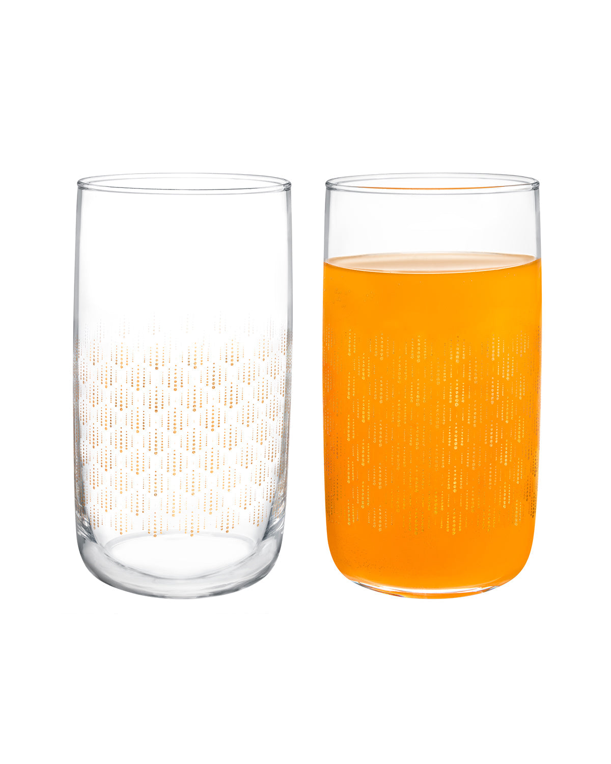 Musette-golden Rain 4-piece Beverage Glass Set - Madame Coco JO