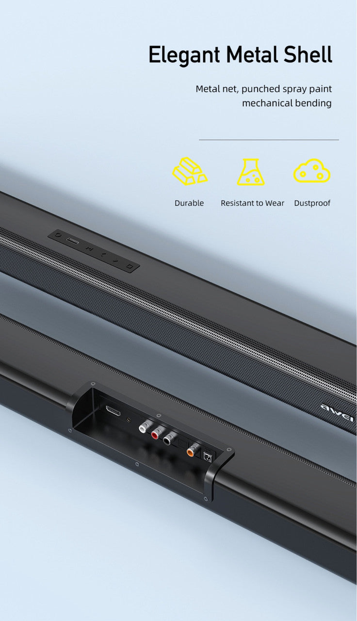 Awei Soundbar Wireless Surround Bluetooth / Home Sound Box System Convenient WITH Remote Control