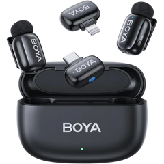 BOYA Mini 12 Dual Wireless Microphone | Type-C & Lightning