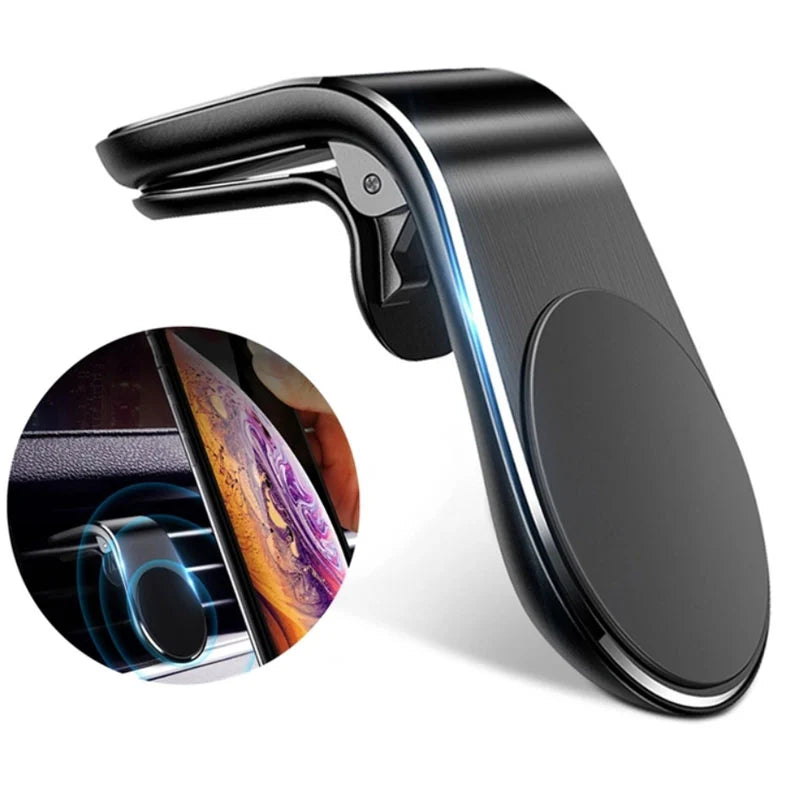 LENYES CR93 Magnetic Car Mount – Black, Compact & Secure