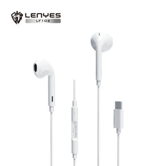 Lenyes LF102 Type-C Earphones – Clear Sound & Inline Mic
