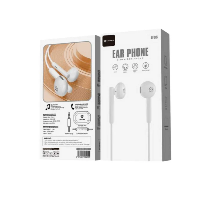 Lenyes LF95 Wired In-Ear Earphones – Clear Sound & Mic