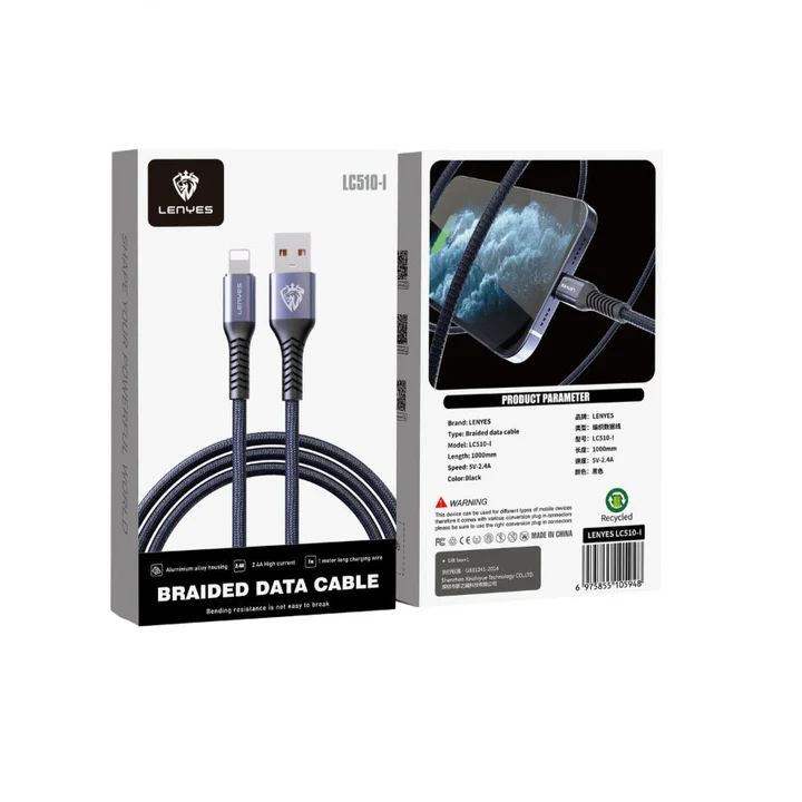 Lenyes LC510-TC Type-C Cable – Braided Fast Charging Cord