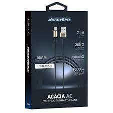 كابل روك روز يو إس بي إلى تايب سي 1 متر للشحن السريع والآمن - أسود