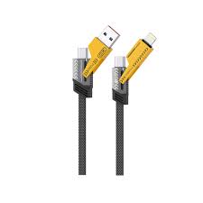 XO NB283 4-in-1 Charging Cable 60W – 1M Grey Multi-Cable
