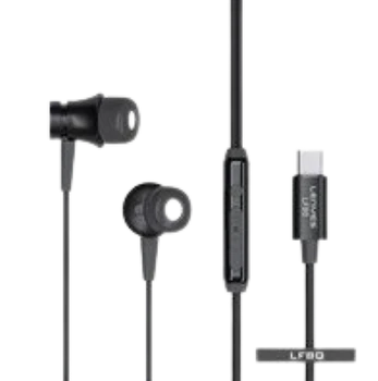 Lenyes LF80 USB-C Earphones – Stereo Sound & Built-in Mic