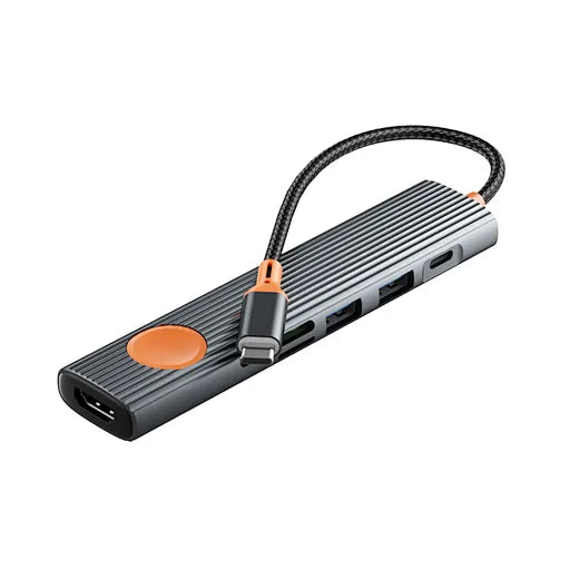 هاب WiWU Travel 7‑in‑1 USB‑C Wi‑HB007 متعدد المنافذ