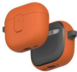 UNIQ Clyde AirPods 4Th Gen (2024) Lock Case - Volt Orange (Volt Orange/Charcoal)