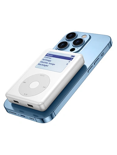 شاحن ويوو اللاسلكي المحمول مع بنك طاقة بقدرة 20 وات PD للشحن السريع باللون الابيض