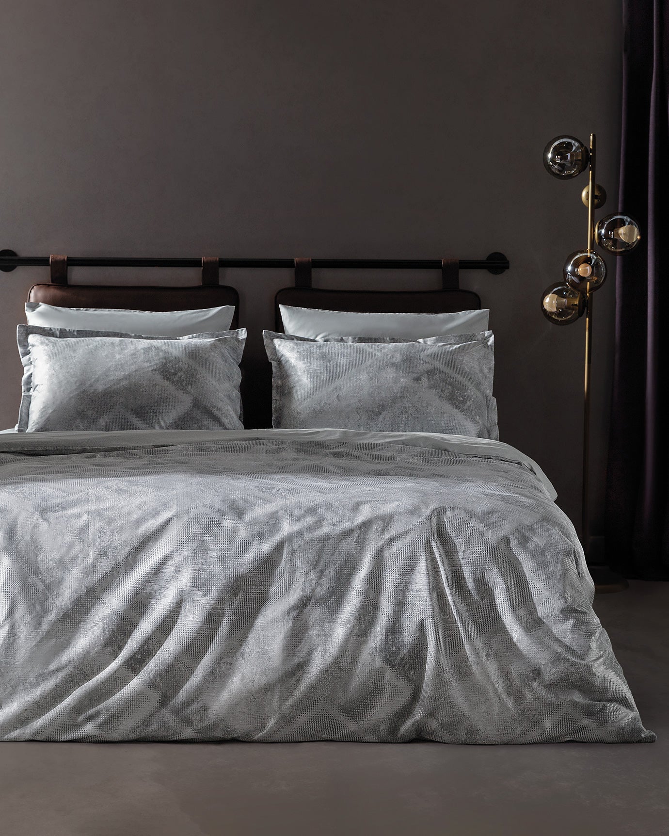 Valeria King Size Luxury Satin Duvet Cover Set - Madame Coco JO