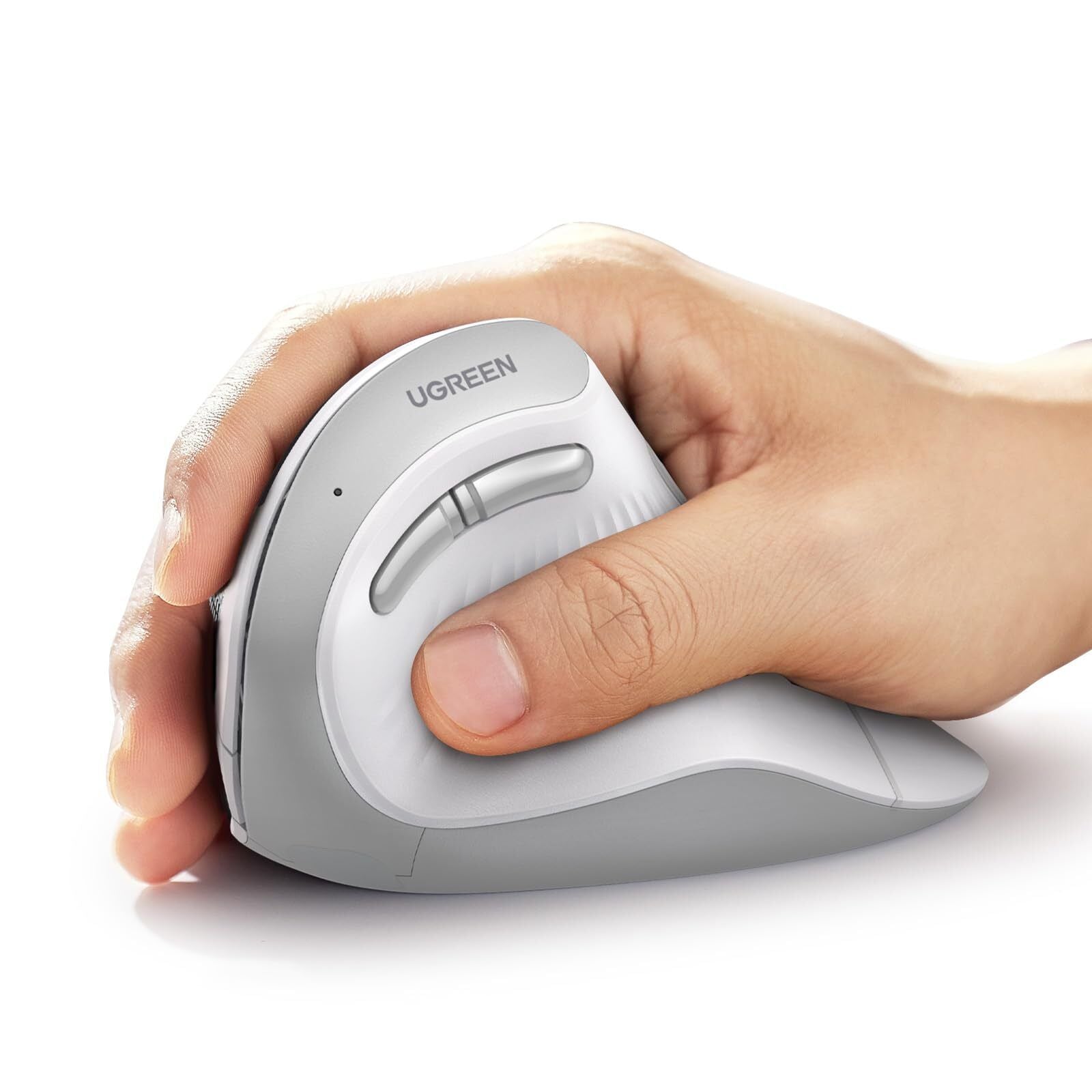 UGREEN Vertical Wireless Mouse, Ergonomic, 4000 DPI Dual Mode