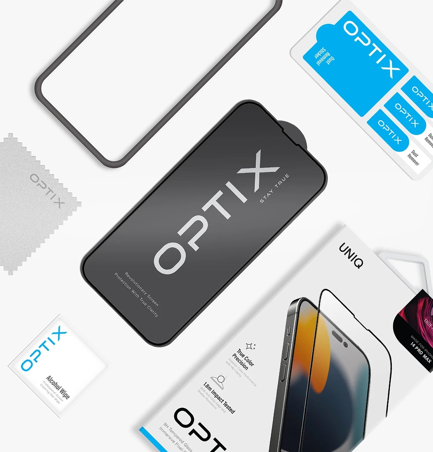 UNIQ OPTIX Vivid Clear Glass for iPhone 14