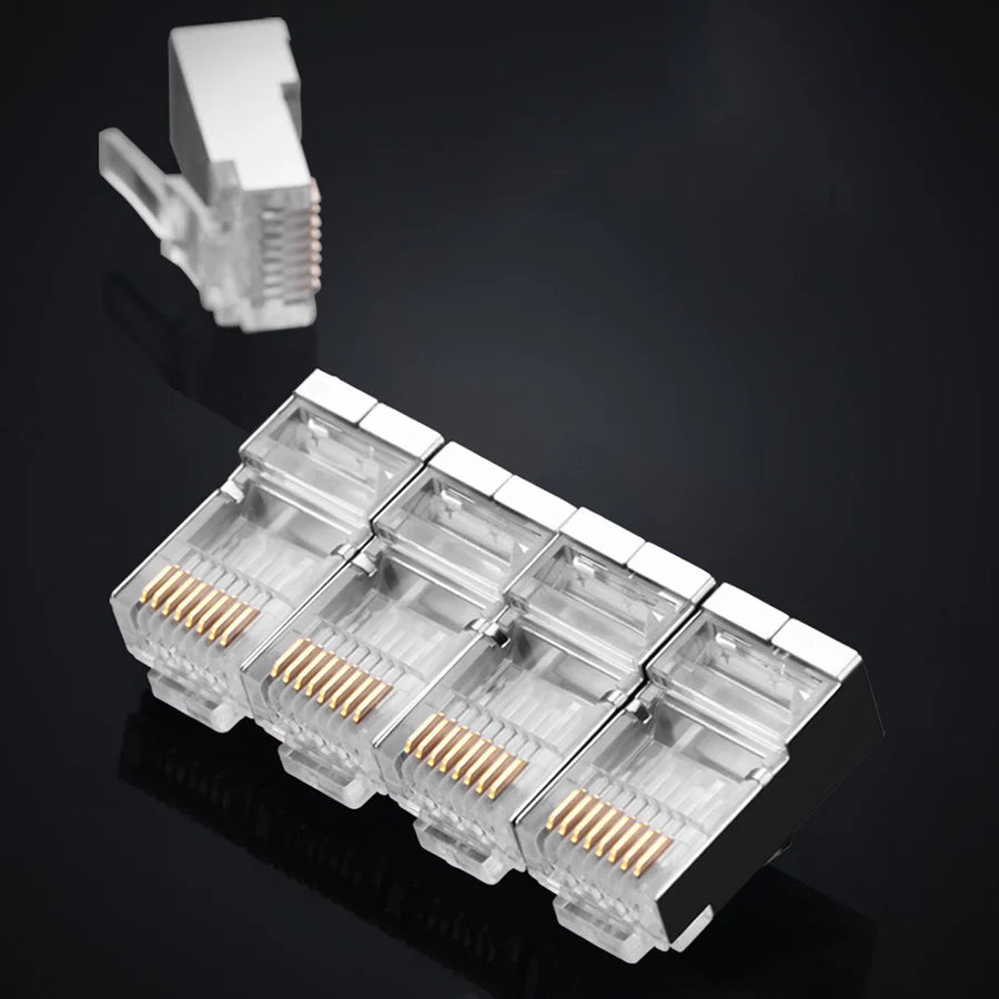 UGREEN رؤوس RJ45 محمية Cat6 - كيس 50 قطعة (موديل 50247)