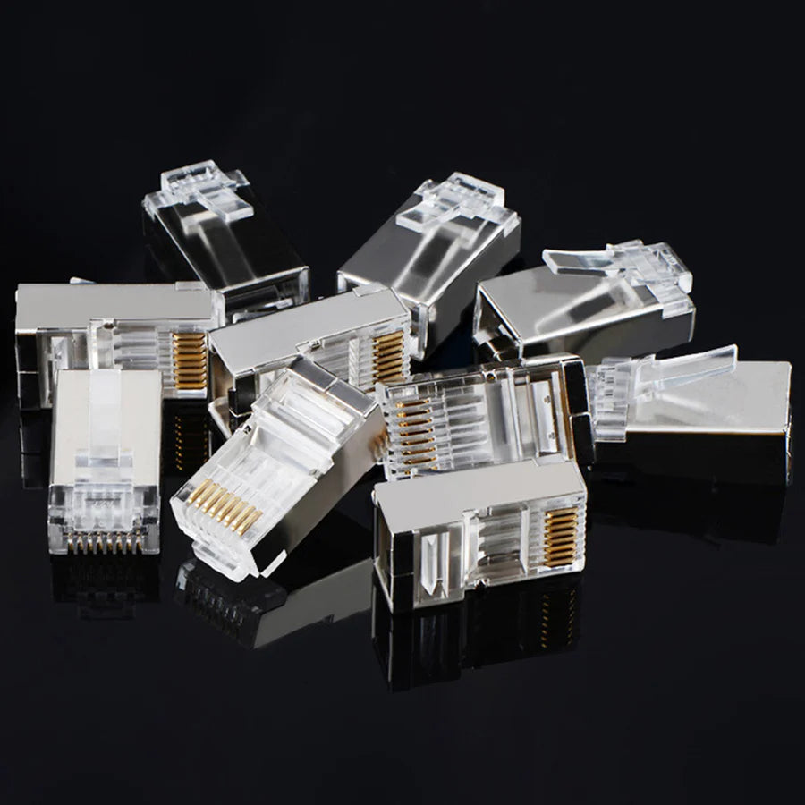 UGREEN رؤوس RJ45 محمية Cat6 - كيس 100 قطعة (موديل 50248)